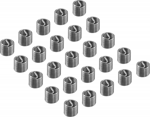 Фото 1 товара Набор вставок резьбовых M5x0.8, 25 предметов, THORVIK