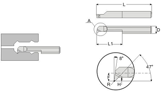 MQR 2 R0.1 L10 минирезец Deskar - фото 3