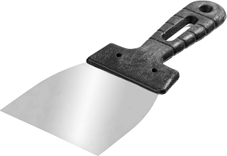 Шпатель СИБИН 80 мм, нержавеющая полотно, пластмассовая рукоятка,10079-080_z01 - фото 1