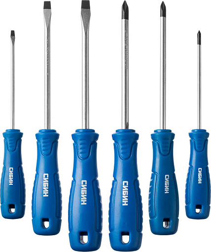 Фото 0 товара Набор отверток СИБИН 6 шт., 25086