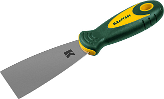 Шпательная лопатка KRAFTOOL 50 мм 10035-050, нержавеющее полотно, двухкомпонентная рукоятка - фото 1