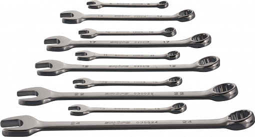 Фото 1 товара Набор ключей гаечных комбинированных в сумке, 8-24 мм, 10 предметов, Ombra