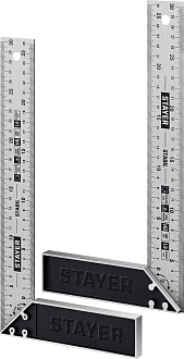 Угольник с нержавеющим полотном STAYER STABIL 3431-30_z02 300 мм, столярный - фото 2