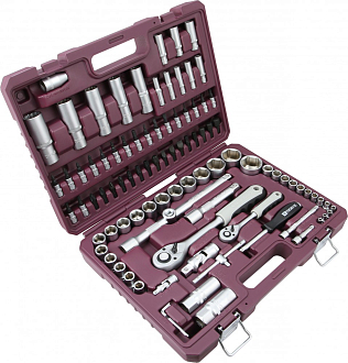 Набор инструмента универсальный 1/4", 1/2"DR, 94 предмета, THORVIK - фото 3