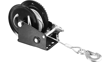 Лебедка ручная барабанная STAYER MAXPull 43112-0.9 0,9 т, 8 м, тяговая, тросовая - фото 2