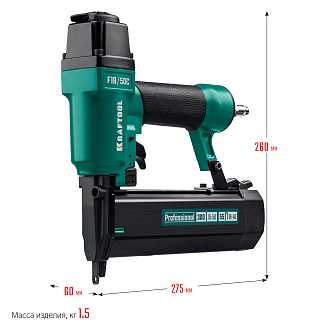 Нейлер-степлер пневматический 2-в-1 31962KRAFTOOL 19-40 мм, 15-50 мм, тип скоб/гвоздей 55/300 - фото 10
