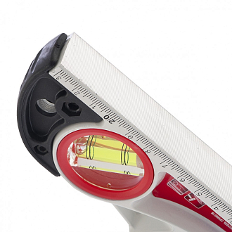 Уровень алюминиевый литой, фрезерованный, 3 глазка, две ударные площадки, 235 мм Matrix - фото 4