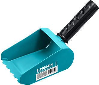 Кельма-ковш строительная СИБИН 100 мм, сталь, резиновая рукоятка, 08240-10 - фото 2