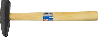 Молоток с деревянной рукояткой СИБИН 1000г, 20045-10 - фото 2