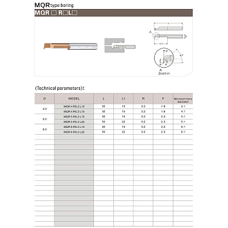 MQR 6 R0.2 L22 минирезец Deskar - фото 2