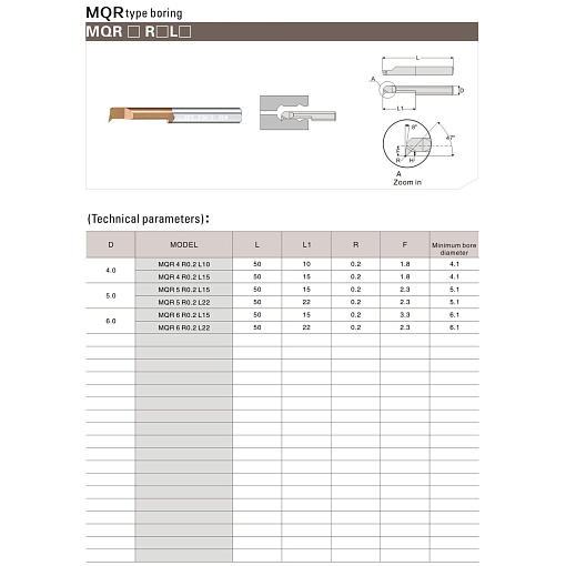 Фото 1 товара MQR 6 R0.2 L22 минирезец Deskar
