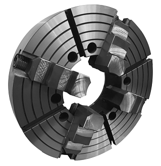 Патрон токарный 4-х кулачковый ручной с увеличенным проходным отверстием ПT4H-630.270/15 БЗСП - фото 1