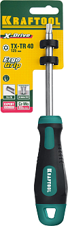 Отвертка TX HOLE 40х125 мм, слесарная, Kraftool - фото 4