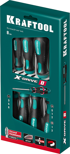 Фото 4 товара Набор отверток Х-Drive-8 8 шт, Kraftool