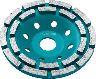 Шлифовальная чашка СИБИН 125 мм, алмазная, сегментная,33441-125 - фото 1