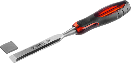 Фото 1 товара Стамеска с двухкомпонентной прозрачной рукояткой 1810-20 MIRAX 20 мм