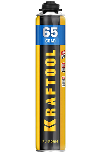 Фото 0 товара Монтажная пена KRAFTOOL 41194 850 мл, выход до 65 л, пистолетная