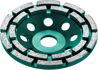 Шлифовальная чашка INDUSTRIAL 33369-125125 мм, алмазная, двухрядная - фото 2