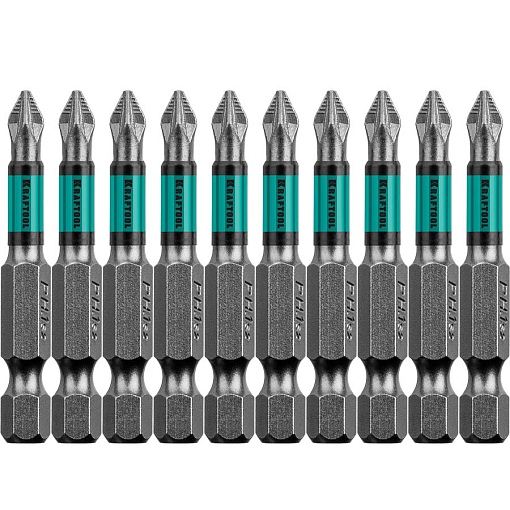 Фото 0 товара Набор бит Optimum Line KRAFTOOL 26124-1-50-10 PZ1, 50 мм, 10 шт., Cr-Mo сталь