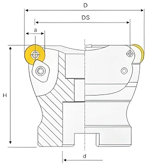 Корпусная фреза TRS 6R125-40 7T - фото 2