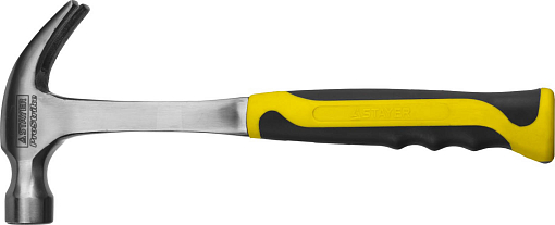 Фото 2 товара Молоток-гвоздодер цельнометаллический STAYER 450 г, STRIKE 2025-450