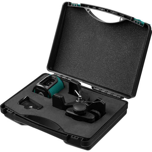 Фото 6 товара Линейный лазерный нивелир с держателем в кейсе KRAFTOOL CL-20 5 34700-5 Professional