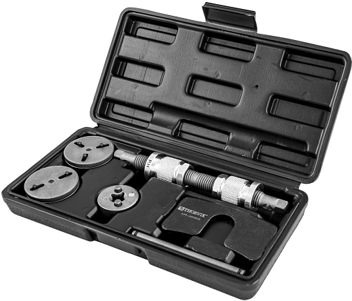 Фото 2 товара Приспособление для возврата поршней дисковых тормозных механизмов в наборе, 7 предметов, THORVIK