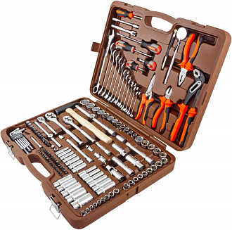 Набор инструмента универсальный 1/4", 3/8" и 1/2"DR, 150 предметов, Ombra - фото 2