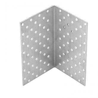 Крепежный уголок равносторонний 2 мм, KUR 80 x 80 x 140 мм Россия Сибртех - фото 2