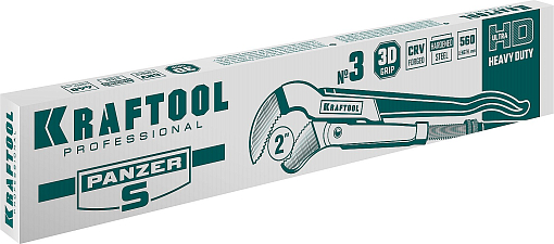 Фото 2 товара Ключ трубный KRAFTOOL PANZER-S 2733-20_z02 №3, изогнутые губки