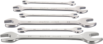 Набор ключей гаечных рожковых в сумке, 8-27 мм, 6 предметов, Ombra - фото 2