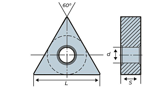 TNMG160404L-S LF90 токарная пластина Deskar - фото 2