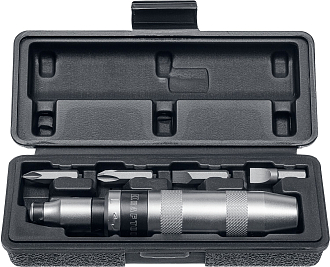 Отвертка Отвёртка ударно-поворотная в наборе с битами ID-6 6 предм., Kraftool - фото 1