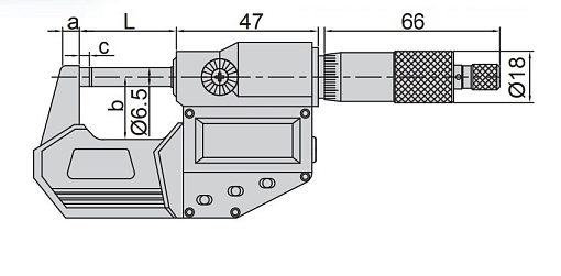 Фото 1 товара Микрометр МКЦ-100, 75-100мм/3-4", 0.001мм/0.00005" IP65, INSIZE