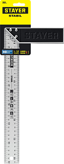 Столярный угольник с нержавеющим полотном STAYER 350 мм, STABIL 3431-35_z02 - фото 6