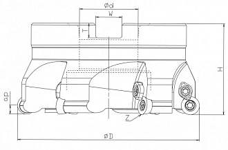 Корпусная фреза EMR 5R125-40-7T - фото 2