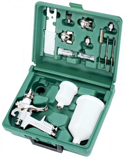 Фото 0 товара Набор пистолет покрасочный "Краскопульт" JA-6111 с аксессуарами, 15 предметов, Jonnesway