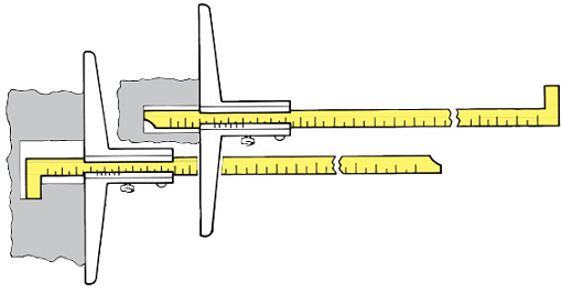 Фото 1 товара Штангенглубиномер с крюком 200 мм