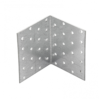 Крепежный уголок равносторонний 2 мм, KUR 80 х 80 х 100 мм Россия Сибртех - фото 2