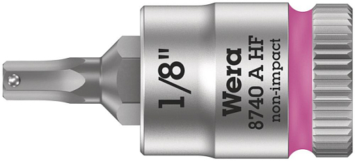 Фото 0 товара 8740 A Hex-Plus HF Zyklop Головка торцевая с битой вставкой с внешним шестигранником, 1/4, с фиксацией, 1/8" x 28 мм
