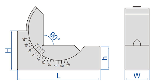 Фото 1 товара Призма с регулируеммы углом наклона, INSIZE