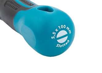 Отвертка SL5,5 x 100 мм, S2, трехкомп. рукоятка Gross - фото 4