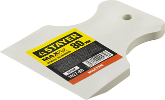 Шпатель резиновый STAYER 80 мм, белый, 1027-80 - фото 2