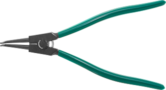 Щипцы изогнутые для стопорных колец удлиненные с ПВХ рукоятками, разжим, 85-165 мм, 3.5-4.0 мм, 310 мм, Jonnesway - фото 1