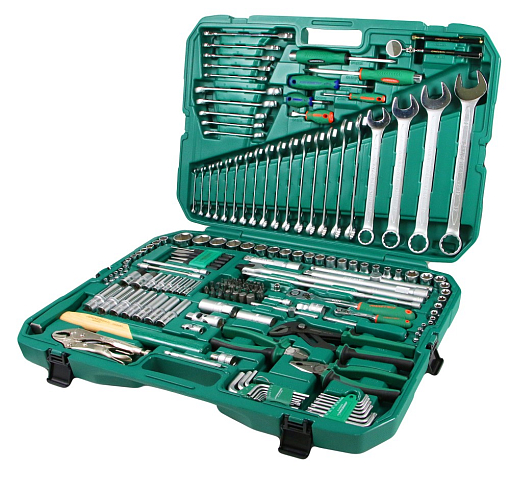 Фото 2 товара Набор инструмента универсальный 1/4", 1/2"DR, 179 предметов, Jonnesway