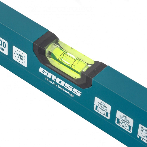 Фото 1 товара Уровень алюминиевый, 800 мм, 2 глазка, HanD Werker Gross