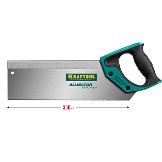 Ножовка с обушком для стусла (пила) KraftMaxTENON 15228-30 KRAFTOOL 14/15 TPI, 300 мм - фото 6