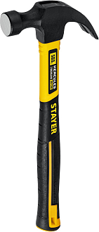 Молоток-гвоздодер с фиберглассовой рукояткой STAYER 560 г, Hercules 2026-560_z02 - фото 2