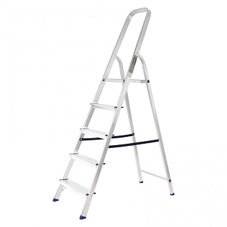 Стремянка, 5 ступеней, алюминиевая, Россия, Сибртех - фото 1