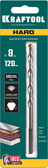 Специальное cверло по твёрдым материалам HARD 29177-120-8 KRAFTOOL 8 х 120 мм - фото 5